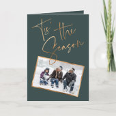 Dit is het Seizoencitaat Groene Minimale Kerstmis  Kaart (Voorkant)