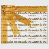 Dit is het seizoensgebonden gouden omslagpapier cadeaupapier (Vlak)