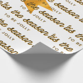 Dit is het seizoensgebonden gouden omslagpapier cadeaupapier (Hoek)