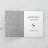 Dit is het Seizoensmoeierige Grijze Snowflakes Man Feestdagen Kaart (Binnen)