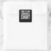Dit is het Shirt van mijn gat Vierkante Sticker (Tas)