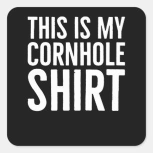Dit is het Shirt van mijn gat Vierkante Sticker