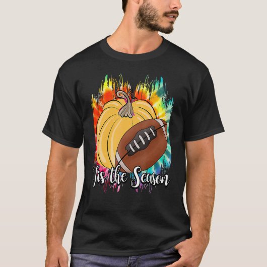 Dit is het Thanksgiving Football pompoenStropdas v T-shirt (Voorkant)