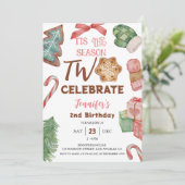 Dit is het tweede seizoen! Meisje Kerstmis 2e verj Kaart (Staand voorkant)