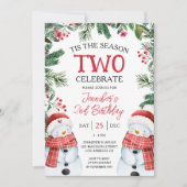 Dit is het tweede seizoen | Winter Sneeuwman 2e ve Kaart (Voorkant)