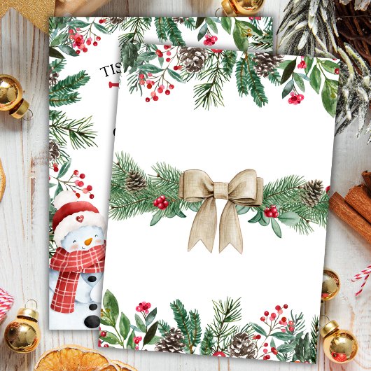 Dit is het tweede seizoen | Winter Sneeuwman 2e ve Kaart