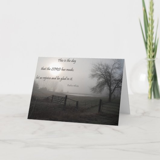 Dit is het Wenskaart van de dag - Psalms 118:24 Kaart (Voorkant)