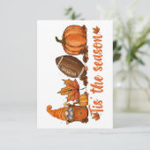 Dit is het Wenskaart van de Seizoensgnoom Kaart (Staand voorkant)