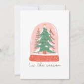 Dit is het Wereldbol voor kerstvakantie Feestdagenkaart (Voorkant)