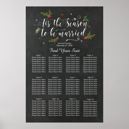 dit is het wintertrouwbord voor het seizoen . poster (Voorkant)