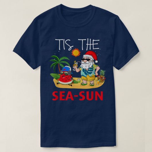 Dit is het Zee kerstmis in juli Funny Sarcasm T-shirt (Design voorkant)