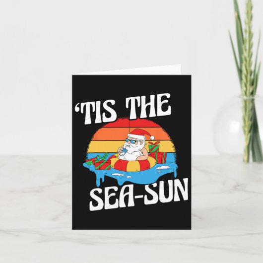 Dit is het Zee Sun Santa Beach Summer Kerstmis in Kaart (Voorkant)