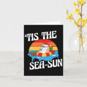 Dit is het Zee Sun Santa Beach Summer Kerstmis in Kaart (Gele Bloem)
