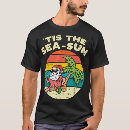 Dit is het Zee Sun Santa Beach Summer Kerstmis in T-shirt (Voorkant)