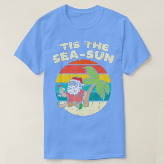 Dit is het Zee Sun Santa Beach Summer Kerstmis in  T-shirt (Design voorkant)