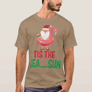 Dit is het Zee Sun Santa Flamingo Tube Coconut T-shirt