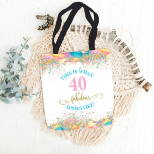 Dit is hoe 40 en Fabulous eruit zien Tote Bag