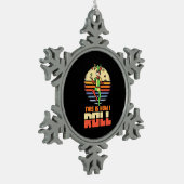 Dit is hoe Actor Roll Tin Sneeuwvlok Ornament (Links)