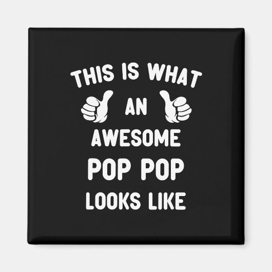 Dit is hoe Awesome Opa Er uitziet Opa Gra Magneet (Voorkant)