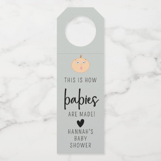 Dit is hoe baby's worden gemaakt Bottle Hanger Lab (Voorkant)