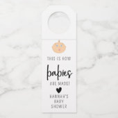 Dit is Hoe Baby's Worden Gemaakt Fles Hanger Label (Voorkant)