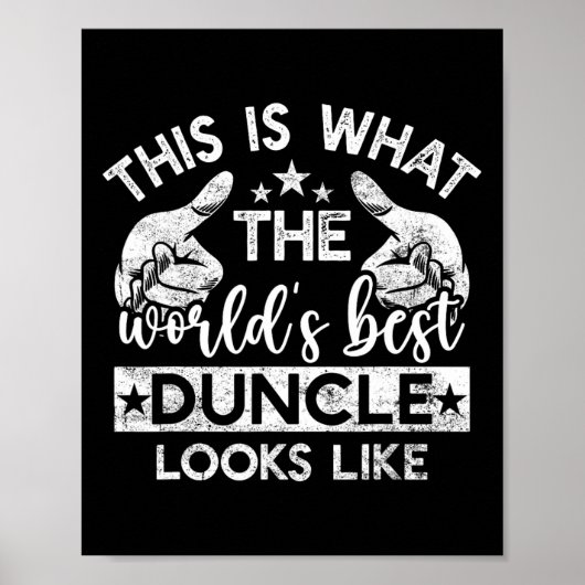 Dit is hoe de beste oom eruit ziet Sketll Oom Poster (Voorkant)