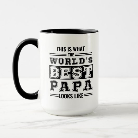 Dit is hoe de beste papa ter wereld eruit ziet mok (Links)