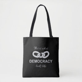 Dit is hoe democratie eruit ziet tote bag