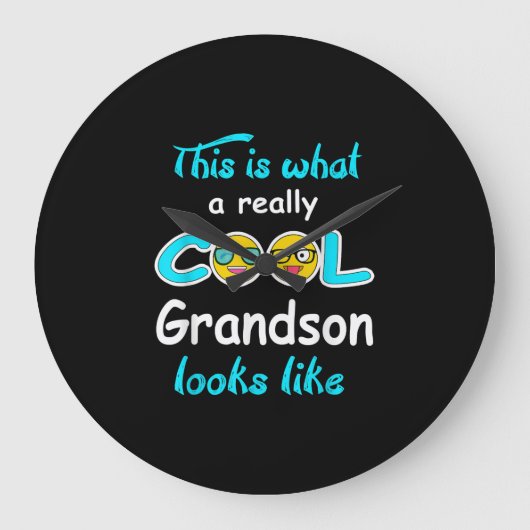 Dit is hoe een echte klote kleinzoon eruit ziet grote klok (Voorkant)