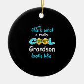 Dit is hoe een echte klote kleinzoon eruit ziet keramisch ornament (Voorkant)