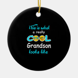 Dit is hoe een echte klote kleinzoon eruit ziet keramisch ornament