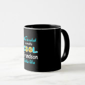 Dit is hoe een echte klote kleinzoon eruit ziet mok (Voorkant rechts)