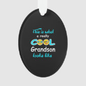 Dit is hoe een echte klote kleinzoon eruit ziet ornament (voorkant)