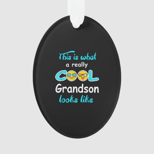 Dit is hoe een echte klote kleinzoon eruit ziet ornament (voorkant)