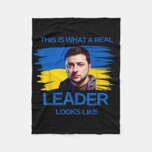 Dit Is Hoe Een Echte Leider Er Uit Ziet Steun Zele Fleece Deken