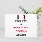 Dit is hoe een echte neef eruit ziet als 2 feestdagenkaart (Staand voorkant)