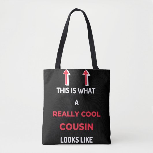 Dit is hoe een echte neef eruit ziet tote bag (Voorkant)