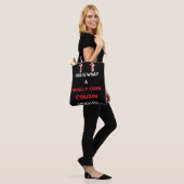 Dit is hoe een echte neef eruit ziet tote bag (Op model)