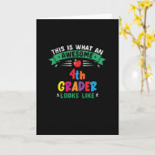 Dit is hoe een Geweldige 4e klasser eruit ziet Kaart (Gele Bloem)