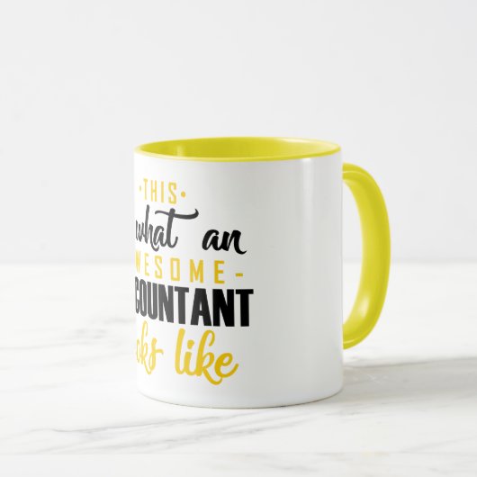 Dit is hoe een Geweldige accountant eruit ziet Mok (Voorkant rechts)