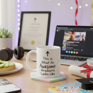 Dit is hoe een geweldige afgestudeerde er grappig  koffiemok