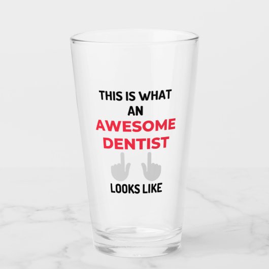 Dit is hoe een Geweldige denentist er 2 uitziet Glas (Voorkant)
