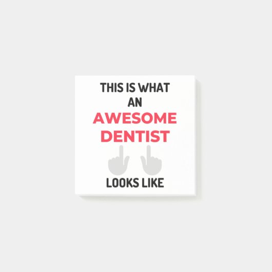 Dit is hoe een Geweldige denentist er 2 uitziet Post-it® Notes (Voorkant)