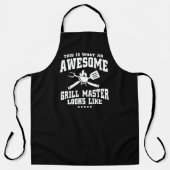 Dit is hoe een geweldige grillmaster eruit ziet schort (Voorkant)