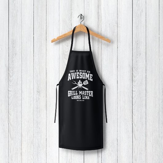 Dit is hoe een geweldige grillmaster eruit ziet schort