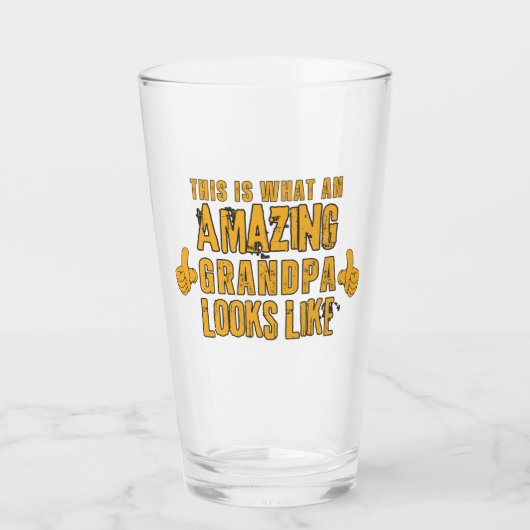 Dit is hoe een geweldige opa eruit ziet glas (Voorkant)