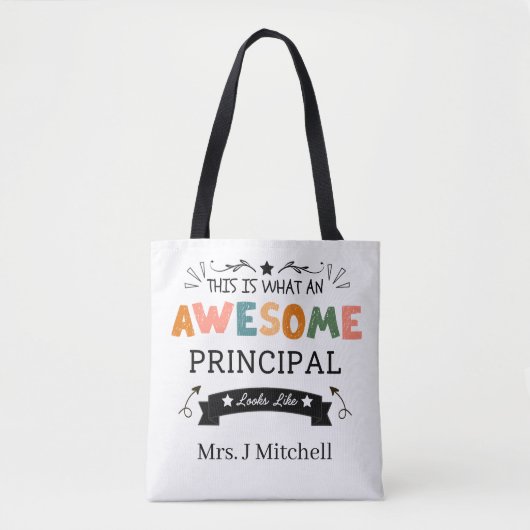 Dit is hoe een Geweldige Principal eruit ziet Kleu Tote Bag (Voorkant)