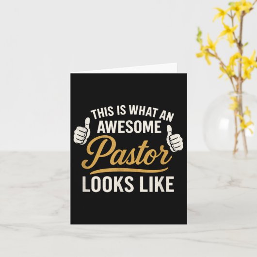 Dit is hoe een Geweldige voorganger eruit ziet - p Kaart (Gele Bloem)