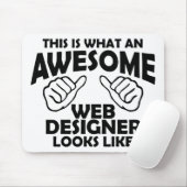 Dit is hoe een geweldige webdesigner eruit ziet muismat (Met muis)