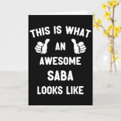 Dit Is Hoe Een Geweldige Za Er Uitziet Vaderdag Kaart (Gele Bloem)